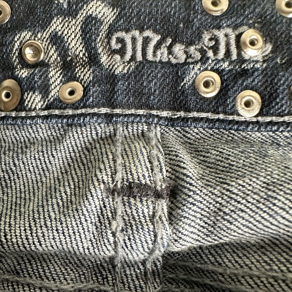 Miss Me studded Embellished low rise flare Jeans - Picture 7 of 12